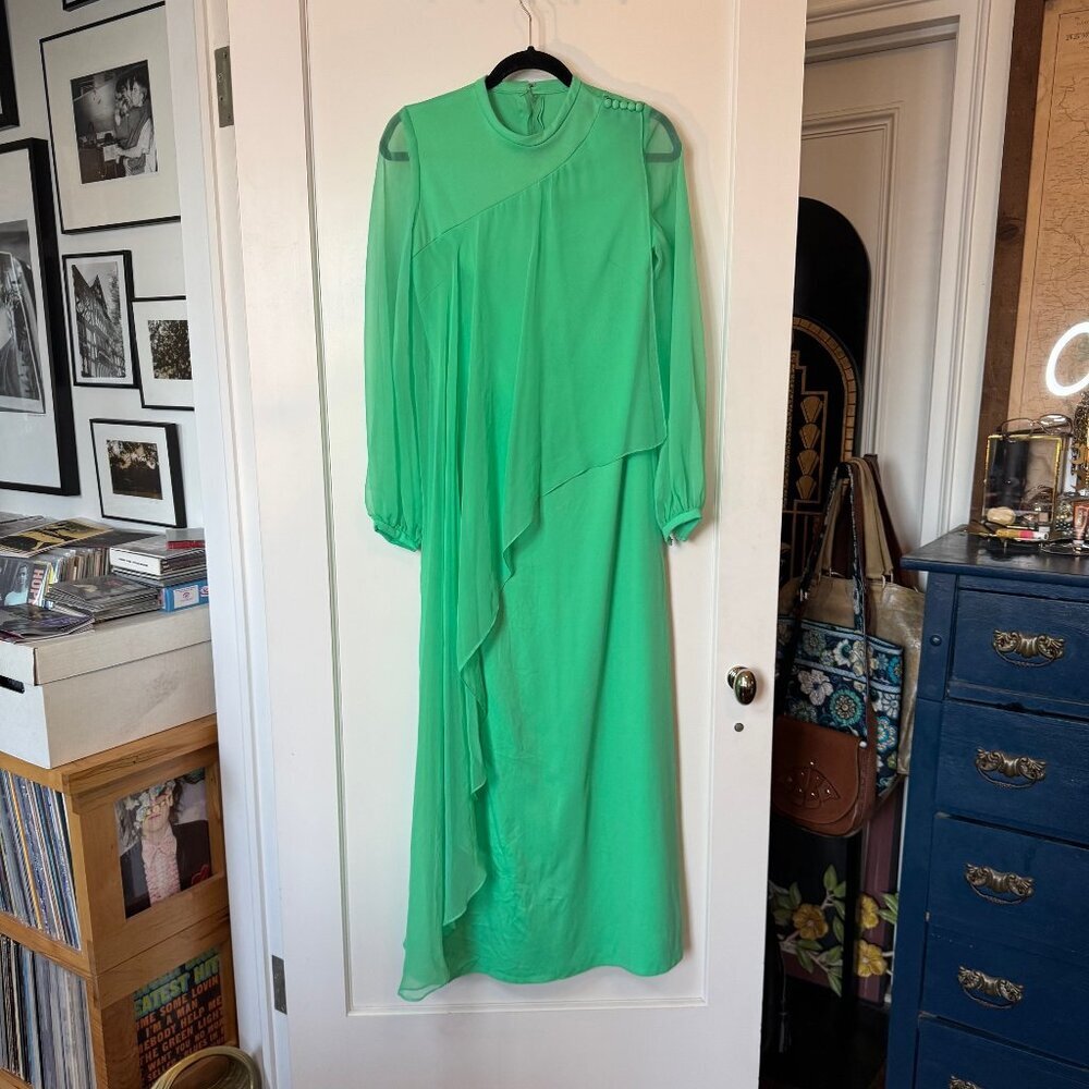 Vintage 70s Mint Sorbet Dress